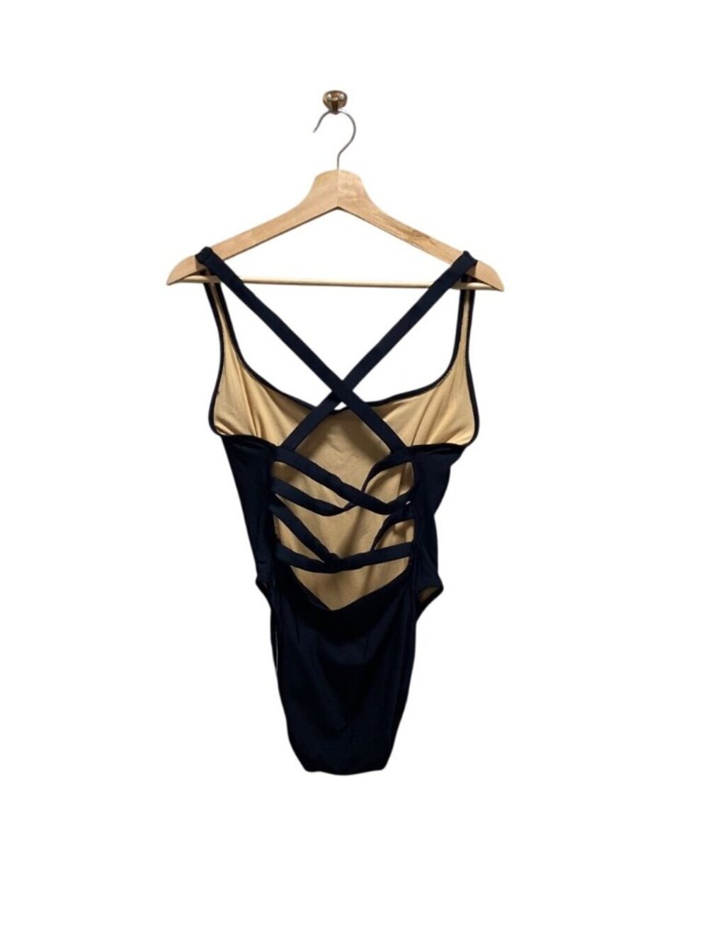 Calvin Klein Vintage One Piece Swimsuit Black Size 12 90’s Carolyn Kennedy Cute - Picture 9 of 11